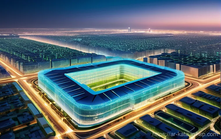 데이터 주권과 글로벌 경영 전략 - **Digital Fortification of the Arab World**
    A panoramic, high-angle shot showcasing a futuristic...